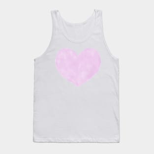 Watercolor Hearts - Lavender and Eggplant Purple Palette Tank Top